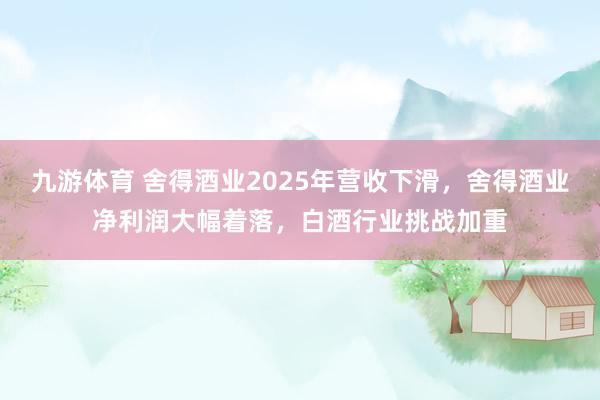 九游体育 舍得酒业2025年营收下滑，舍得酒业净利润大幅着落，白酒行业挑战加重
