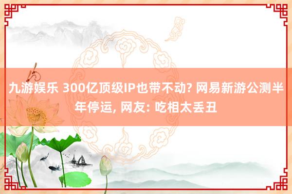 九游娱乐 300亿顶级IP也带不动? 网易新游公测半年停运, 网友: 吃相太丢丑